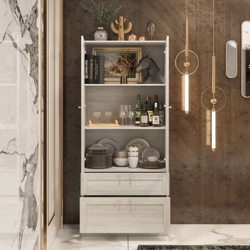 Elegant White Modular Bookcase: Stylish and Flexible Storage Solution for Your Home