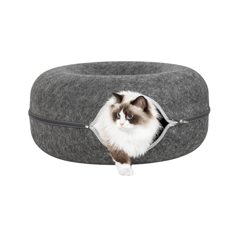 Adeco Cat Tunnel Bed for Large Cat