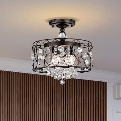 Delara Cluster Drum 4-light Semi Flush Mount