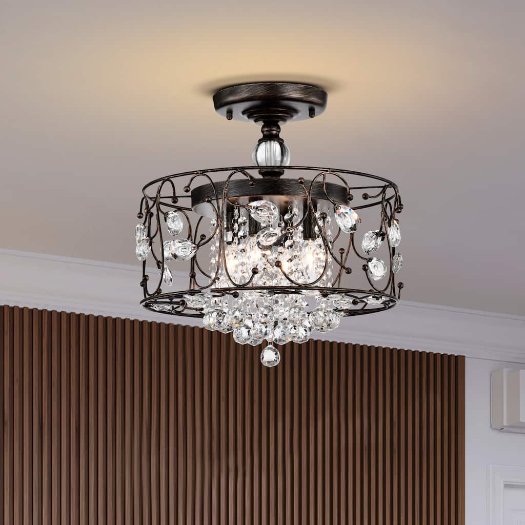 Delara Cluster Drum 4-light Semi Flush Mount