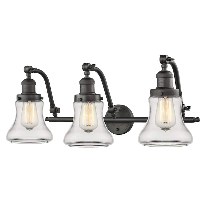 Innovations Lighting Bellmont 3 Light 28" Wide Bathroom Vanity Light - Oiled Rubbed Bronze / Clear