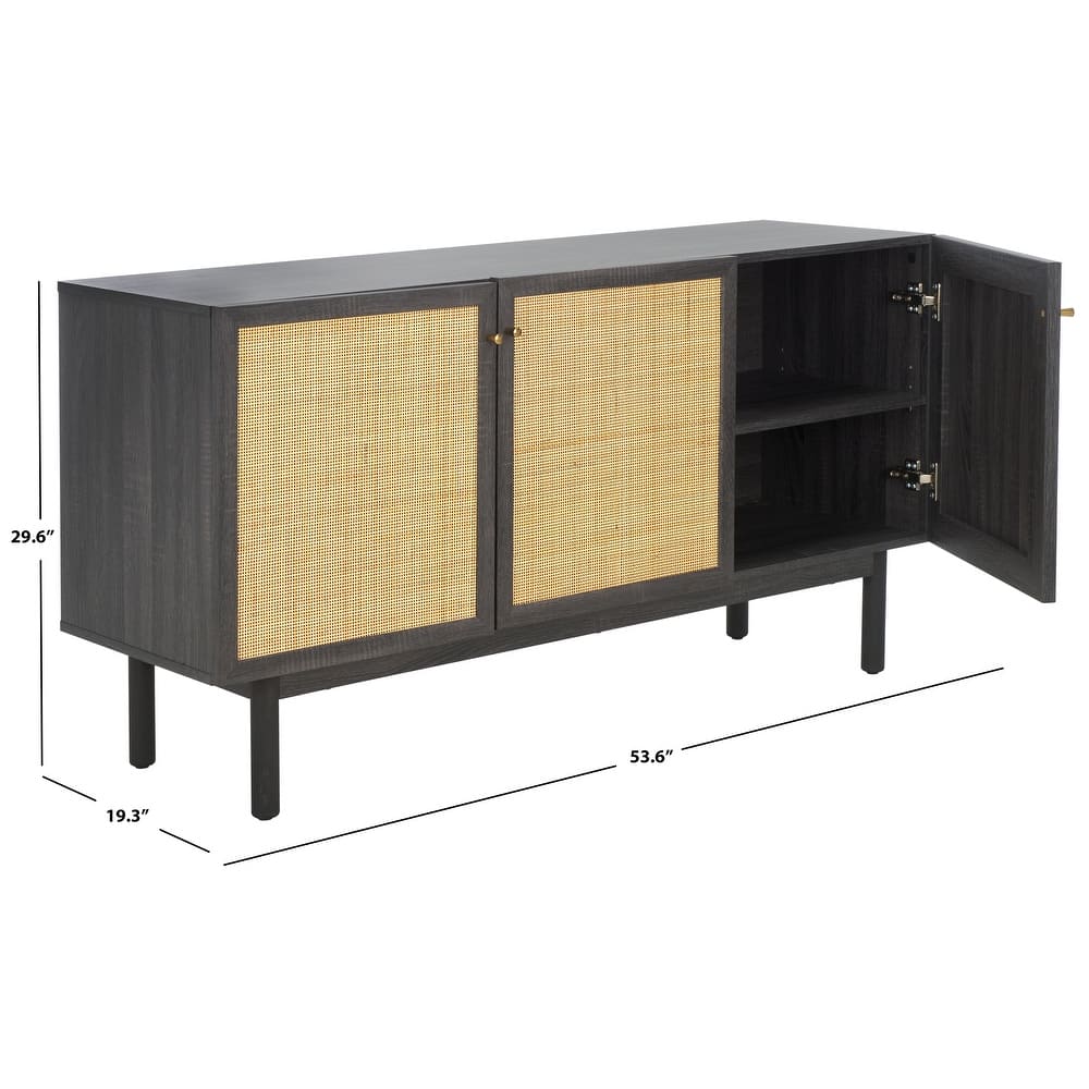 SAFAVIEH Home Aino 3 Door Sideboard/Media Stand - 54Wx19Dx30H