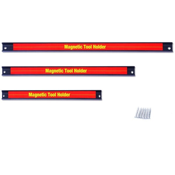 3 PCS 8" 12" 18" Magnetic Tool Holder Bar Organizer Storage Rack Knife Wrench