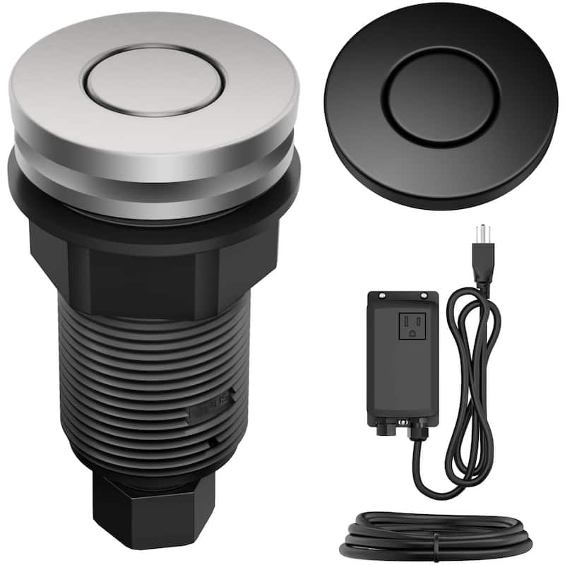 Kraus KWDA-200 Garbage Disposal Air Switch Kit with Flat-Top Push