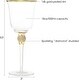 preview thumbnail 5 of 7, Berkware Elegant Sparkling Studded Long Stem Rose Glass with Gold or Silver Rim