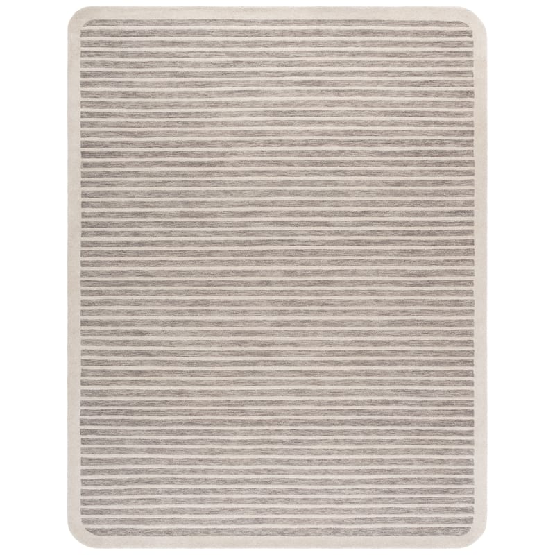 SAFAVIEH Handmade Ebony Sawako Wool Rug - 8' x 10' - Brown/Ivory
