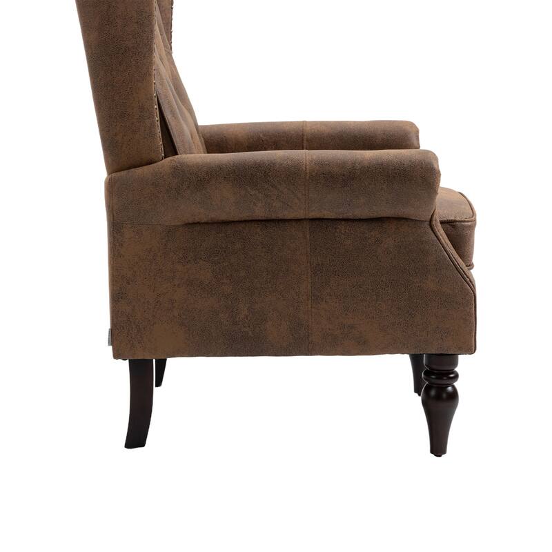 Mid Century Nailhead Decorative Armchair