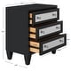 preview thumbnail 9 of 7, SAFAVIEH Marlon 3-Drawer Black Storage Chest