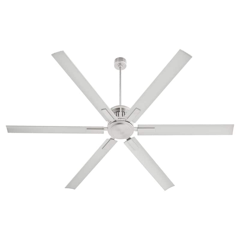 Quorum International 10806 Zeus 80" 6 Blade Indoor / Outdoor Ceiling - Satin Nickel