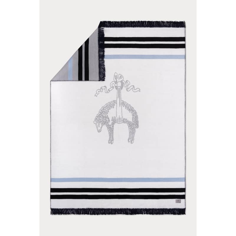 Brooks Brothers Henry Throw - Silver