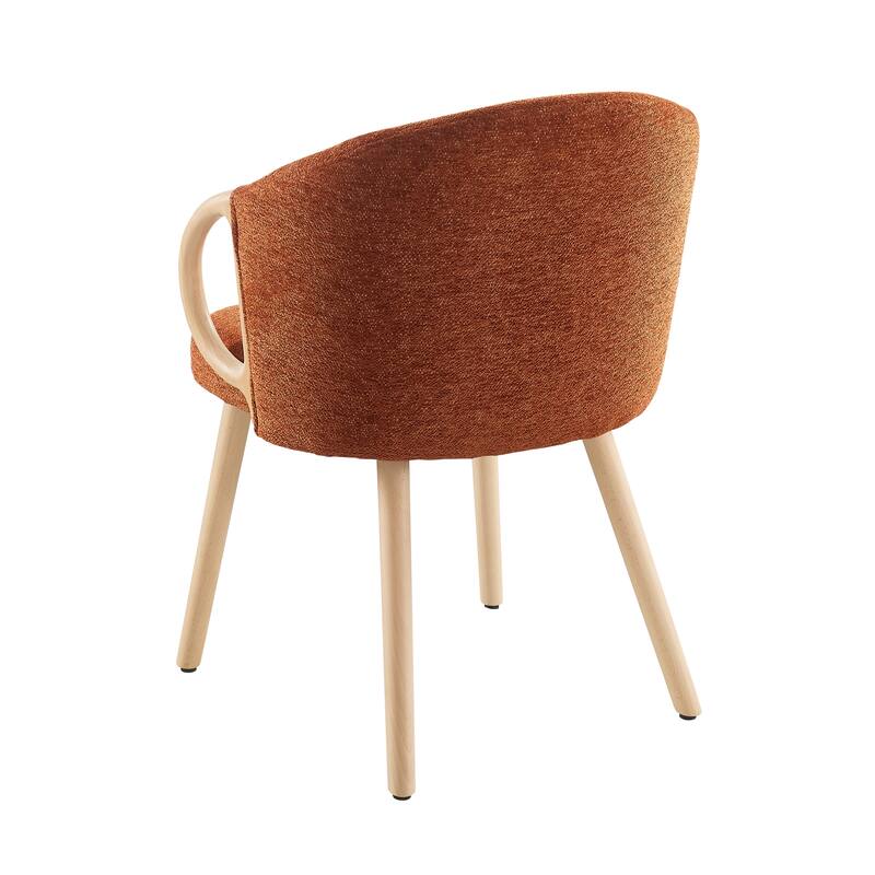 Art Leon Modern Fabric Accent Dining Wood Chair (Set of 2)