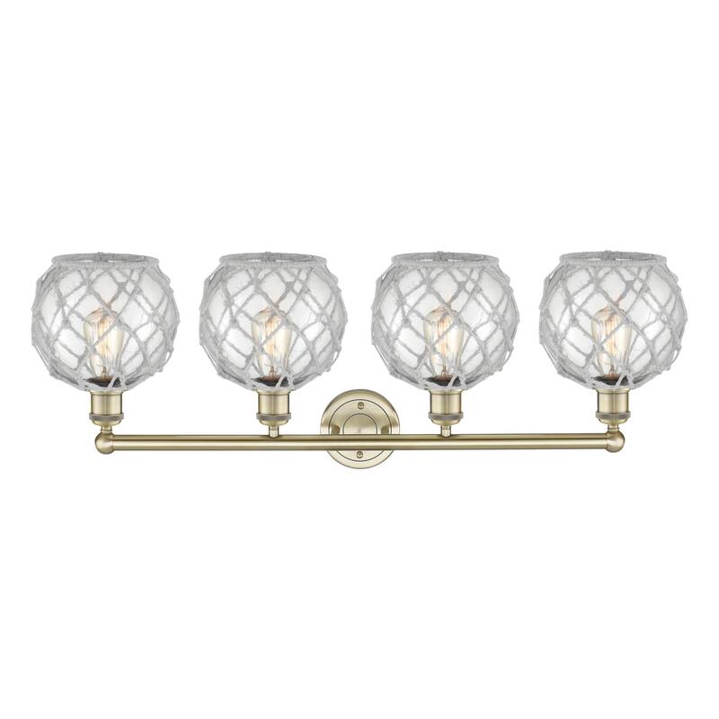 Innovations Lighting Endless Possibilities Edison - Farmhouse Rope - 4 Light 35" Bath Vanity Light