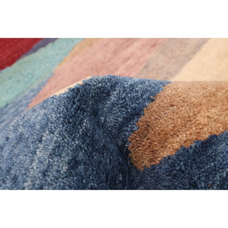 ECARPETGALLERY Hand-knotted Peshawar Ziegler Dark Blue Wool Rug - 4'3 x 6'3