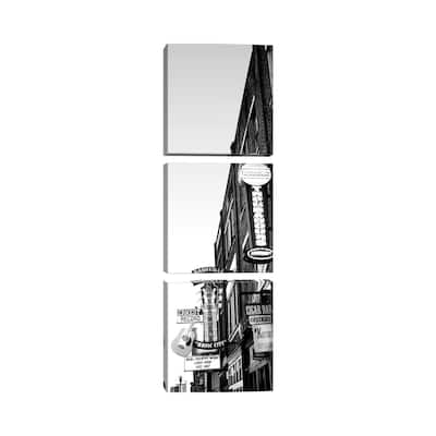 iCanvas "Neon Signs At Dusk, Nashville, Tennessee, USA" by Panoramic Images 3-Piece Canvas Wall Art Set