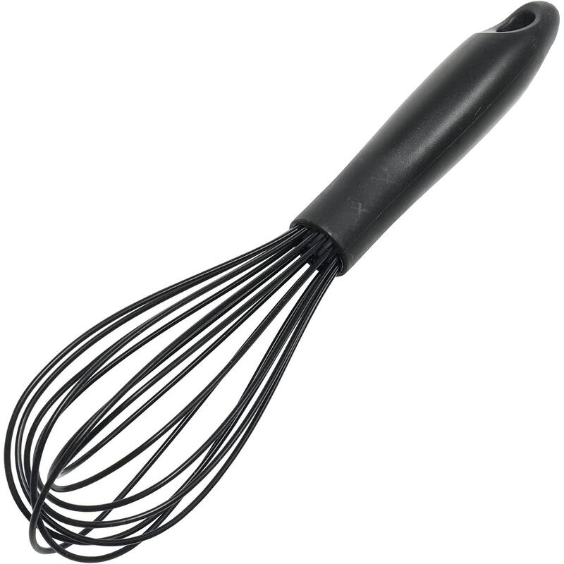 Chef Craft Premium Silicone Wire Cooking Whisk, 10.5 inch - Black