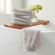 preview thumbnail 107 of 197, Linery & Co. Cotton Diamond Waffle Texture Bath Towels Hand Towel (Pack of 6) - Light Gray