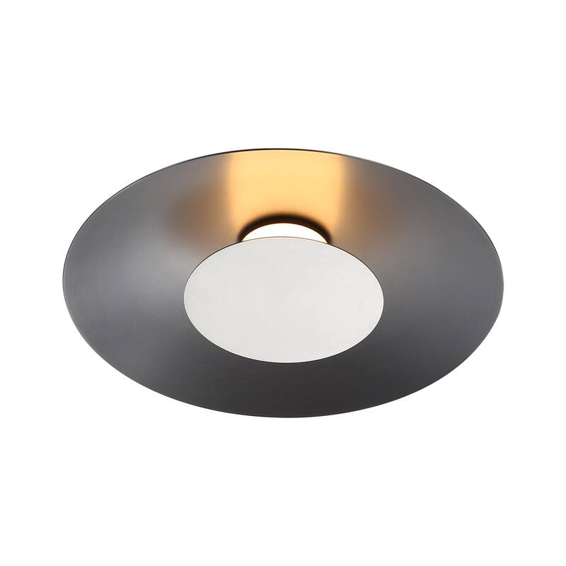 Golden Lighting 6400-FM12 GRA Luma 12" Wide Semi-flush Ceiling Fixture