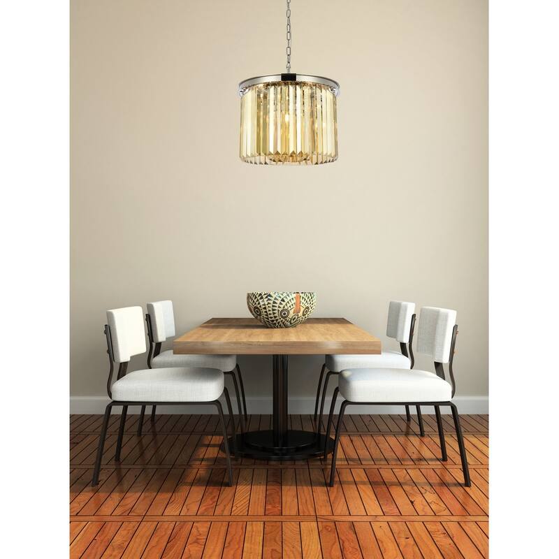 Royce Edge 6-Light Polished Nickel Pendant