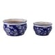 preview thumbnail 27 of 30, Traditional Ceramic Chinoiserie Planters - Set of 2