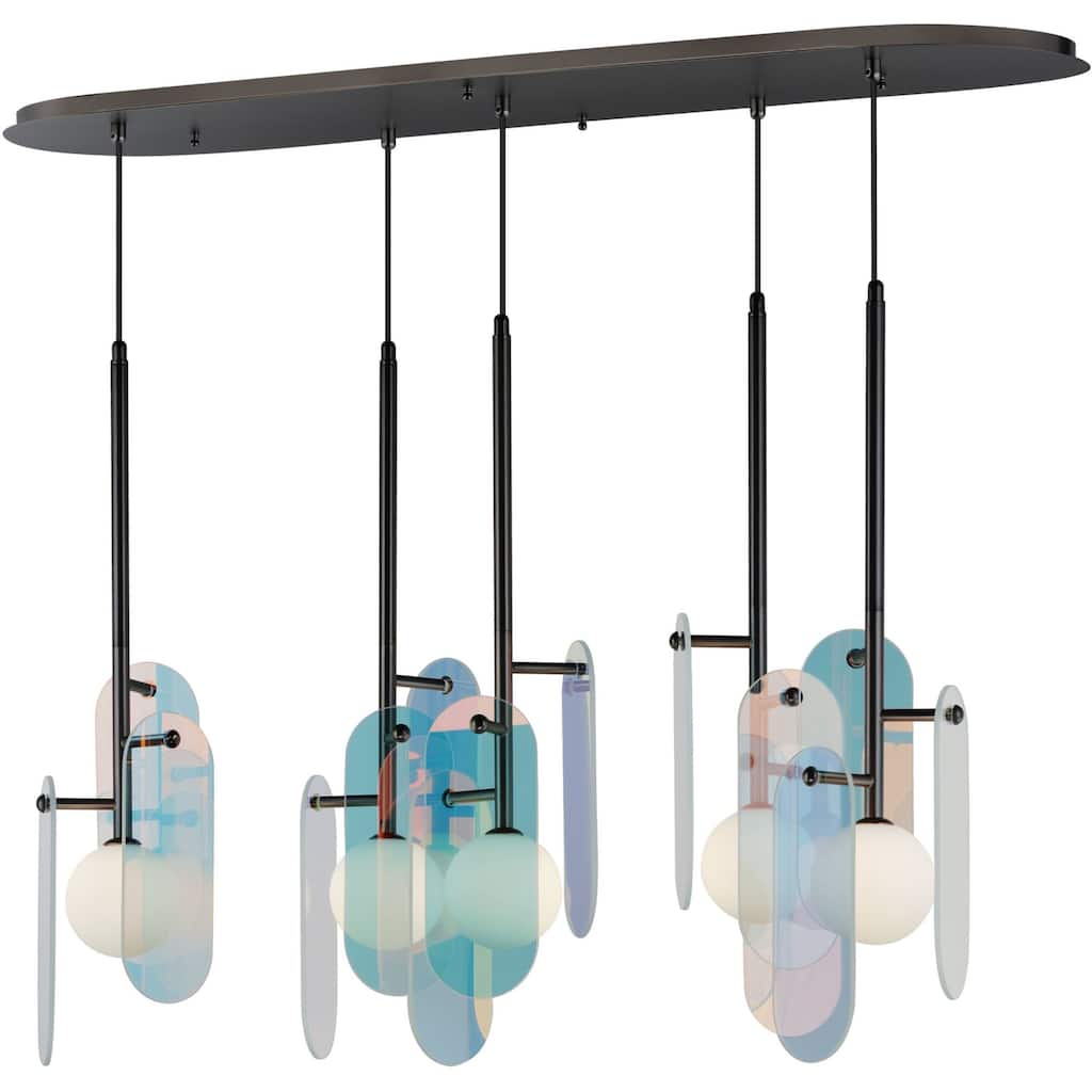 Studio M SM24815DC Megalith 5 Light 48" Wide LED Linear Chandelier by