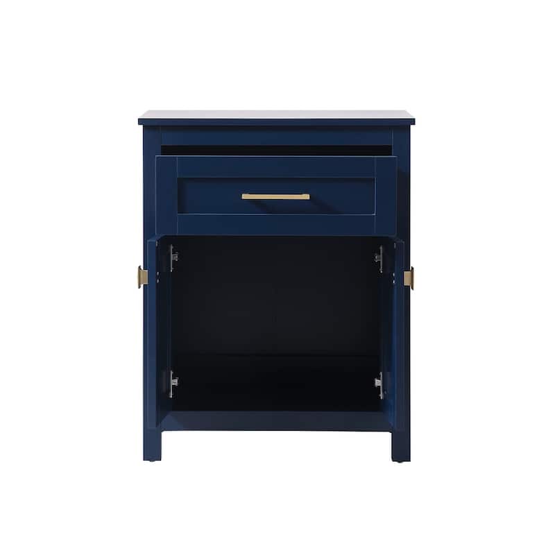 Indigo Home 24 Inch Bathroom Storage Freestanding Cabinet