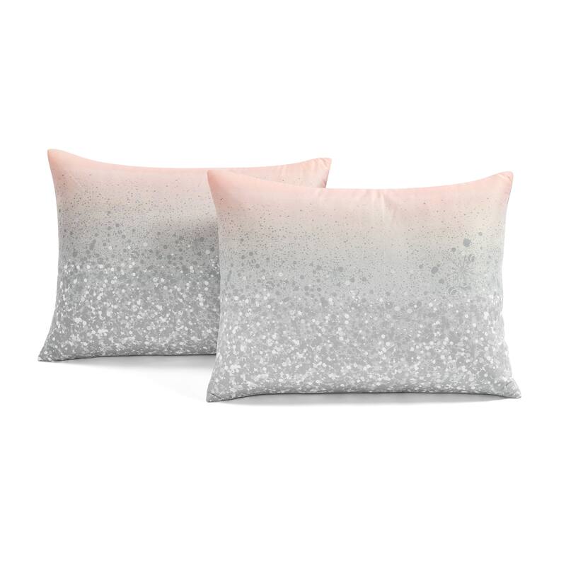 Lush Decor Glitter Ombre Metallic Print Comforter Set
