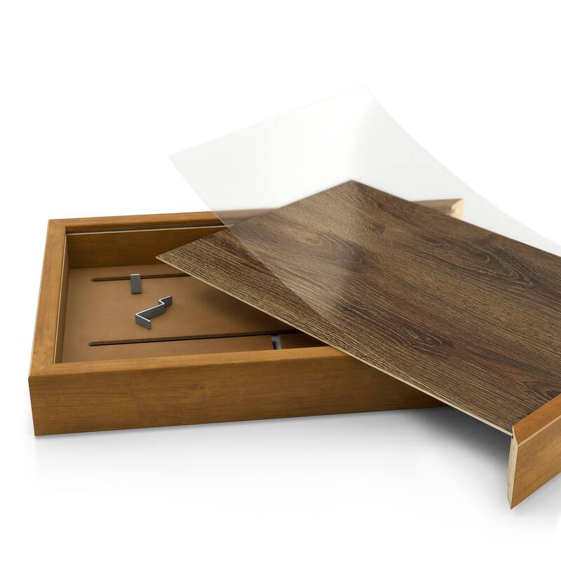 247 Shop At Home Modern 20-inch Photo Frame with Hidden Storage and Metal Hook