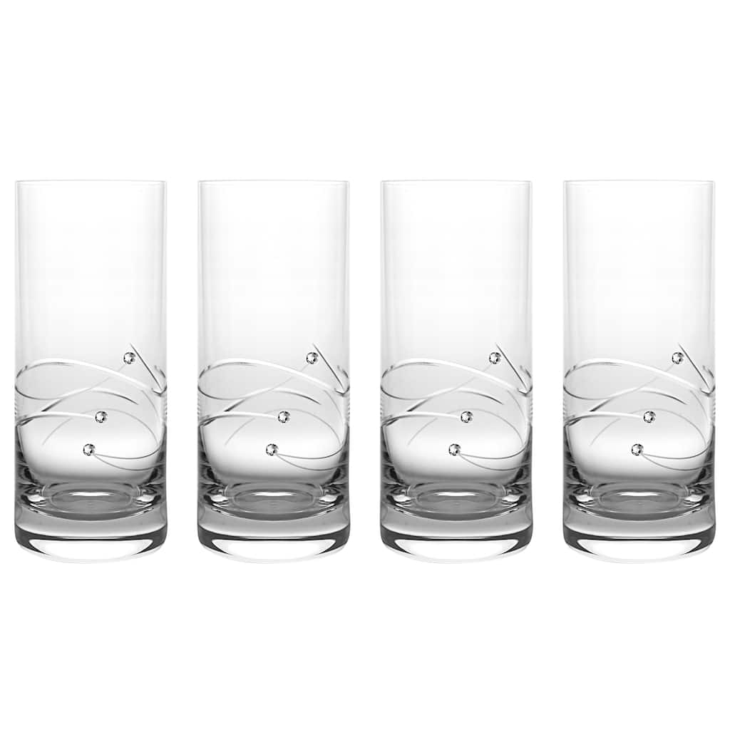 Barski Handmade Hiball Glass (Set of 4)