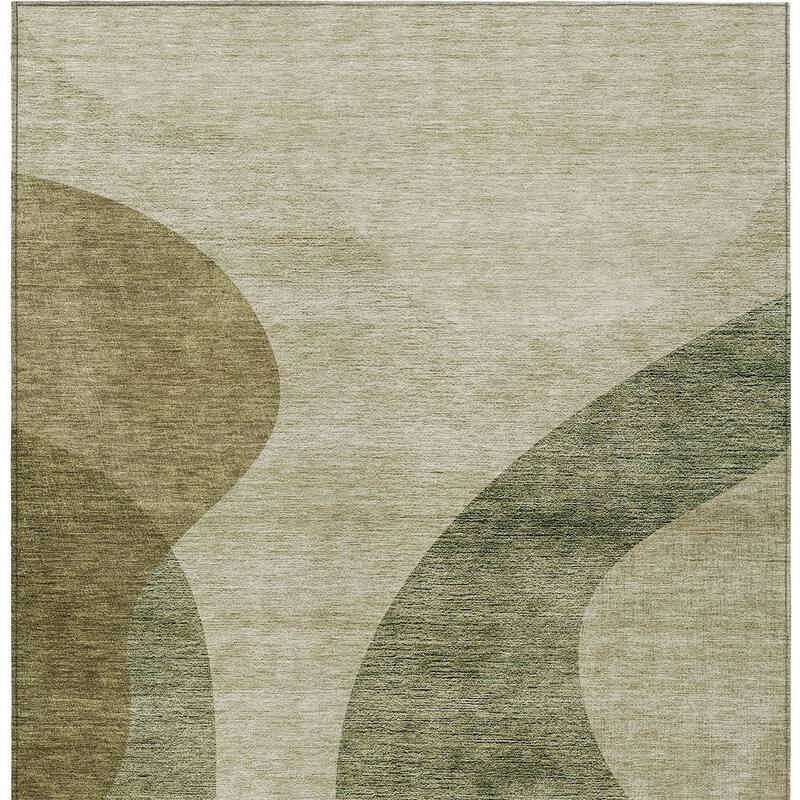 HomeRoots Abstract Transitional Rectangle Outdoor Rug