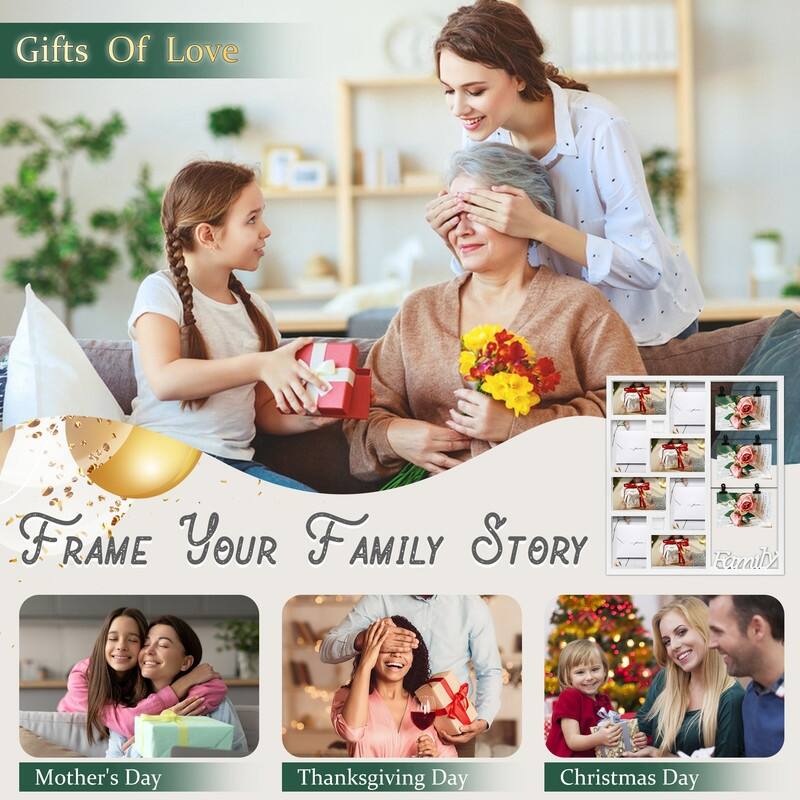 11 Opening Multi Compartment Display Photo Frame