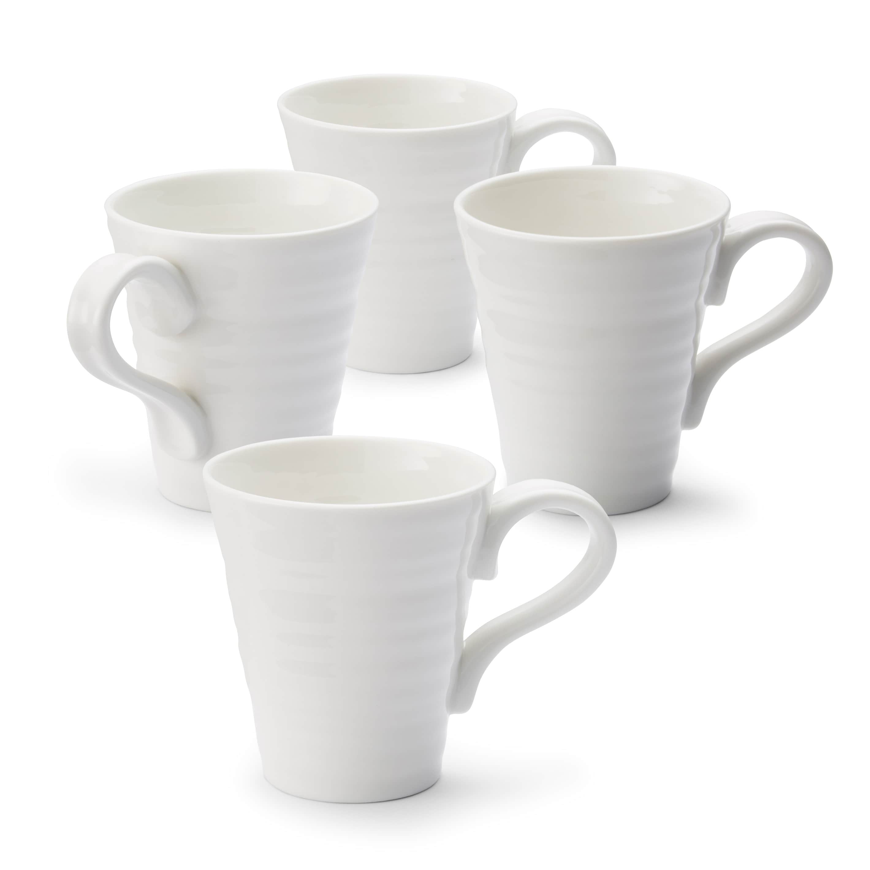 Portmeirion Sophie Conran White Mugs Set of 4