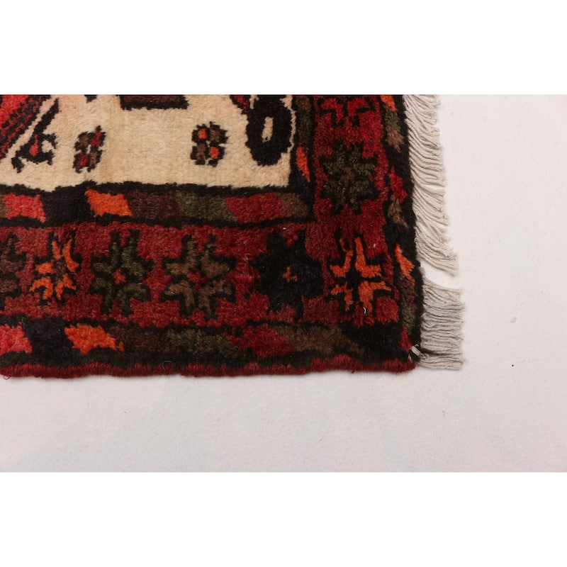 ECARPETGALLERY Hand-knotted Andelz Red Wool Rug - 2'10 x 4'5