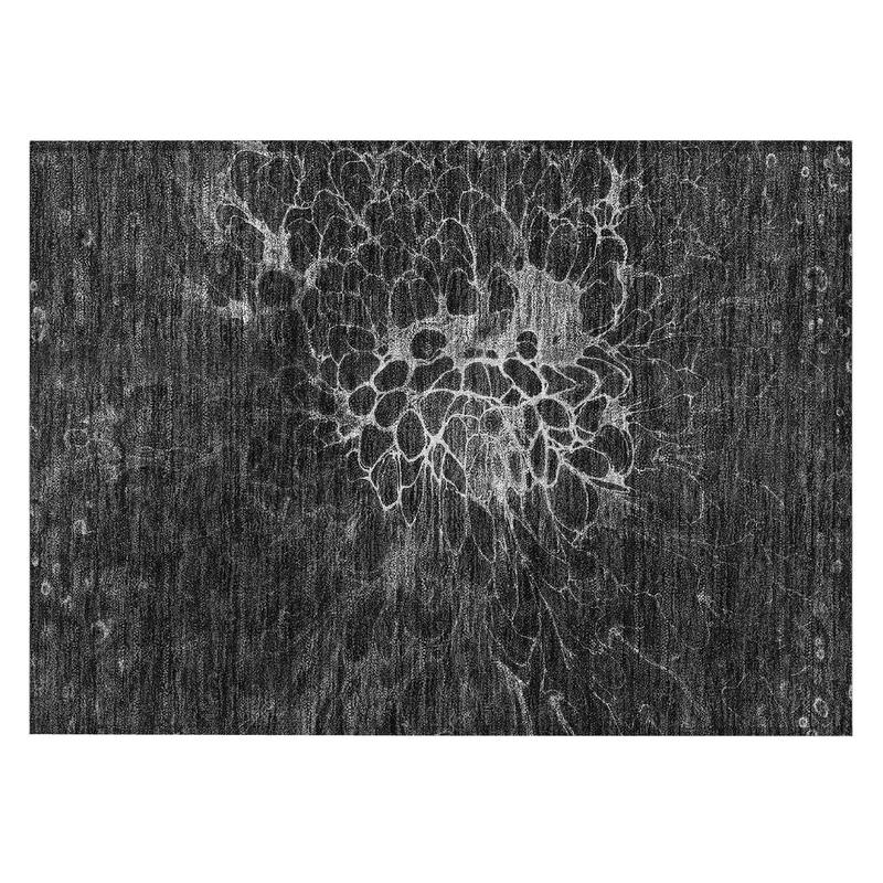 Machine Washable Indoor/ Outdoor Chantille Modern Floral Rug
