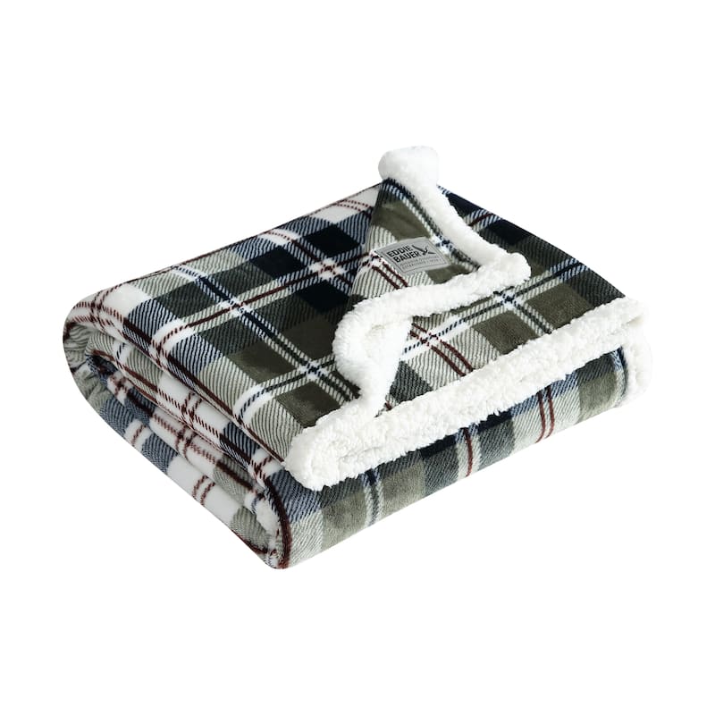Eddie Bauer Ultra Plush Super Soft & Cozy- Reversible Throw Blankets