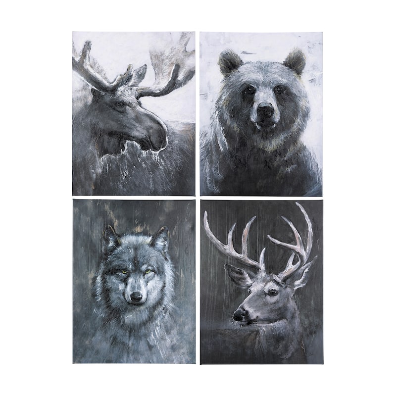 Animal Portrait IV (Deer) (45 x 60) Canvas Art Print