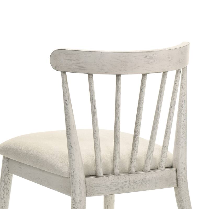 Dining Chair Simple Office Chair Set of 2 Coffee Chair Dressing Chair White Kitchen Chair with Wood Legs