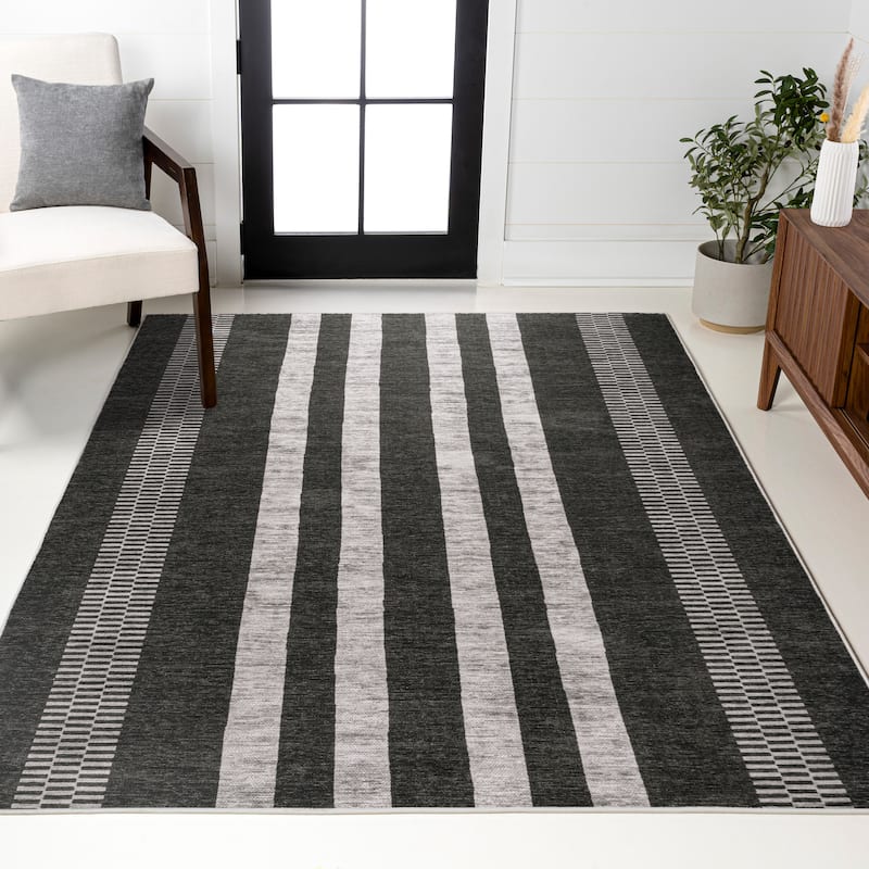 JONATHAN Y Timantii Bohemian Medallion Textured Weave Machine Washable Area Rug