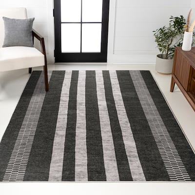 JONATHAN Y Timantii Bohemian Medallion Textured Weave Machine Washable Area Rug
