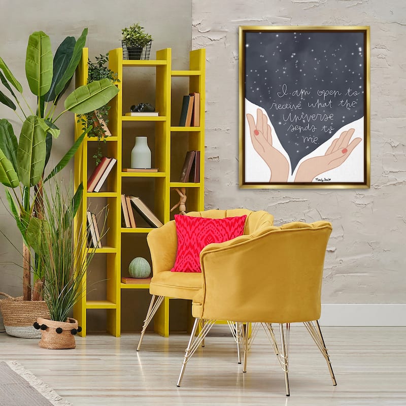 Stupell Receive What Universe Sends Framed Floater Canvas Wall Art Design By Mandy Ford Art + Illustration