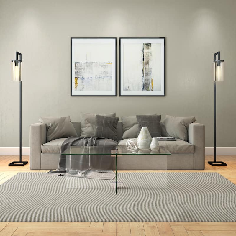 Silver Orchid Carlisle Glass Coffee Table