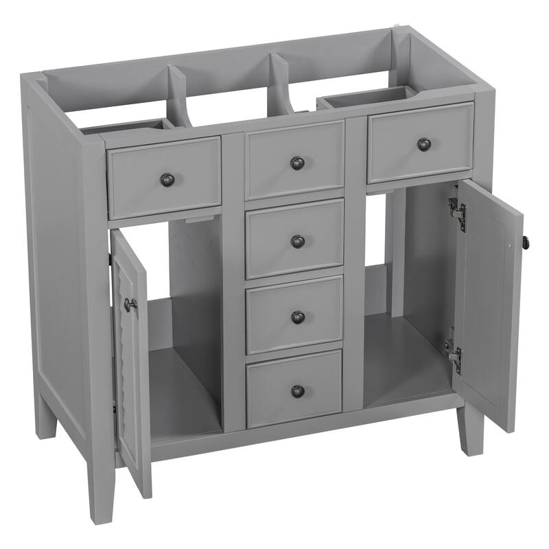 Modern Bathroom Vanity without Sink, Cabinet Base Only