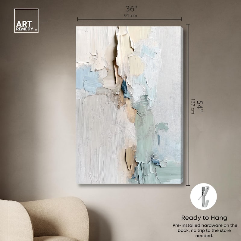 Impasto Intervals III Canvas by Art Remedy, Gallery Wrapped
