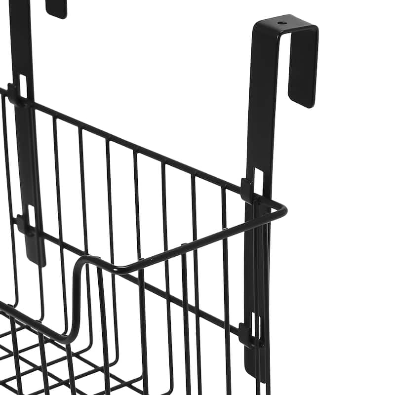 Household Essentials Over the Door Cut Out Metal Basket - 6.3"L x 10.6"W x 9.1"H
