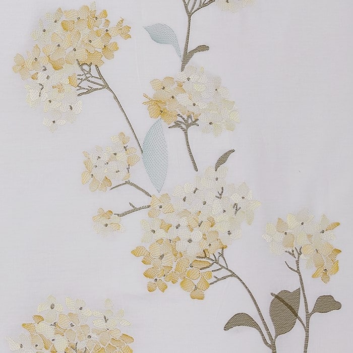 Broderie ensemble housse de couette Collection Hydrangea Embroidery Duvet Set Yellow