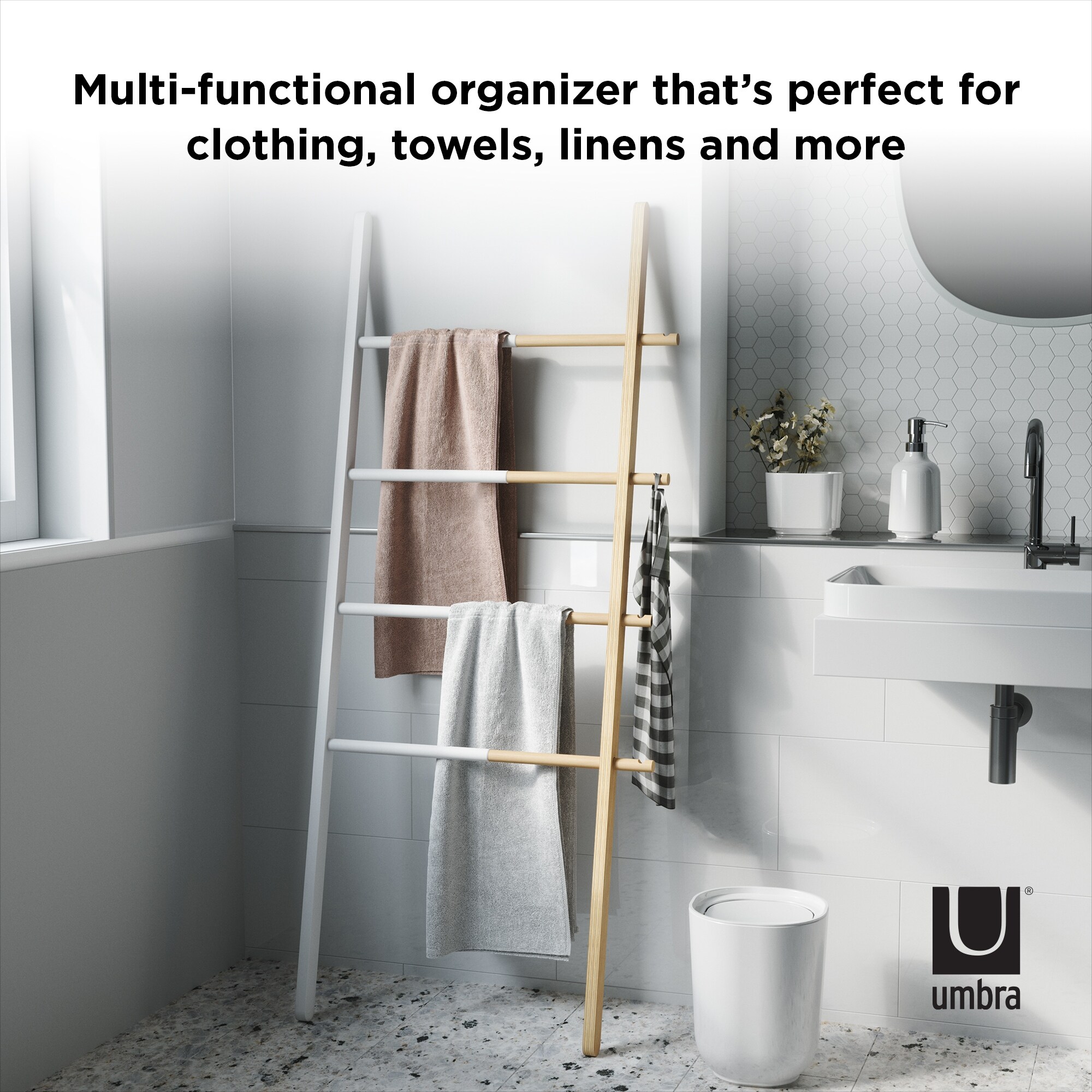 Shop Umbra Hub Ladder Expandable Freestanding Clothing Rack And