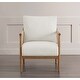 preview thumbnail 32 of 35, Spruce & Spring Lynn Accent Chair with Braid Wood Arm