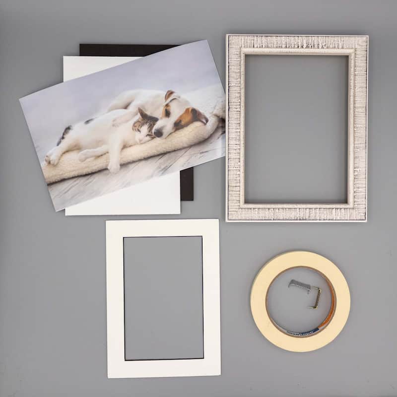 20x20 Mat for 12x12 Photo - White with Black Core Matboard for Frames Measuring 20 x 20 In - To Display Art Measuring 12 x 12 In