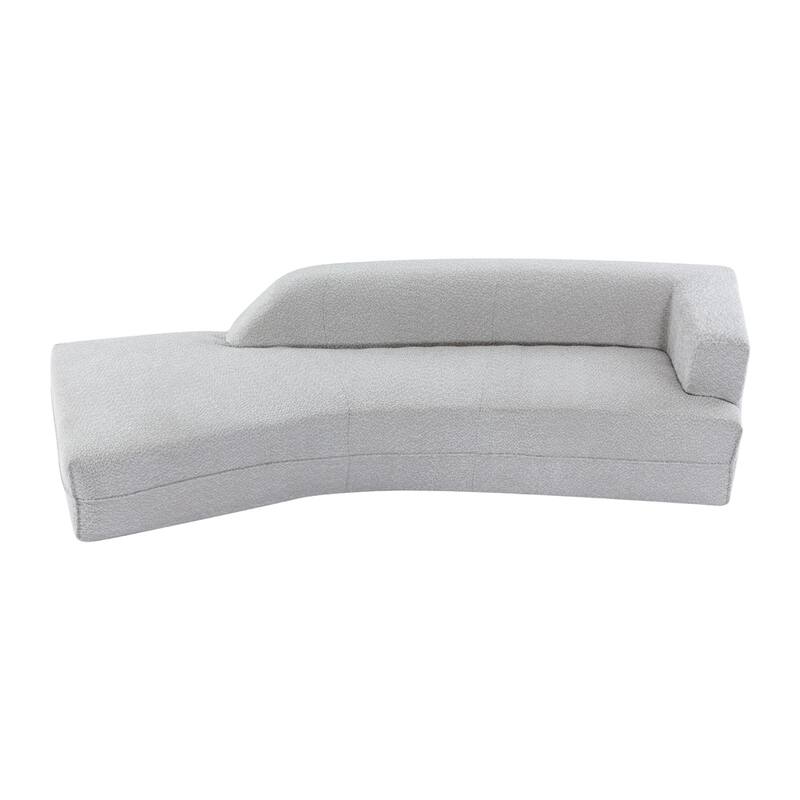 109.4" Modern Boucle Fabric Curved Sofa