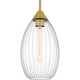 preview thumbnail 4 of 4, Marza 1-Light Brushed Gold Mini Pendant