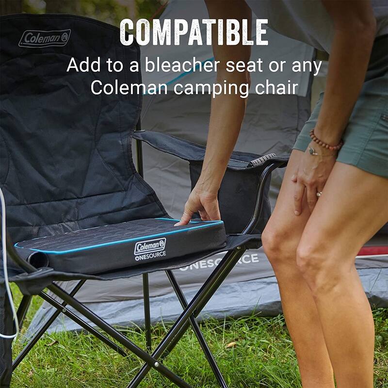Coleman OneSource Outdoor Heated Camping Chair Pad w/Rechargable Battery, 2 Pack - 4.40